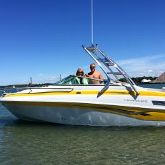 Big Air Cuda Tower - 2005 Crownline 220 CCR - Polished Aluminum - Wakeboard tower