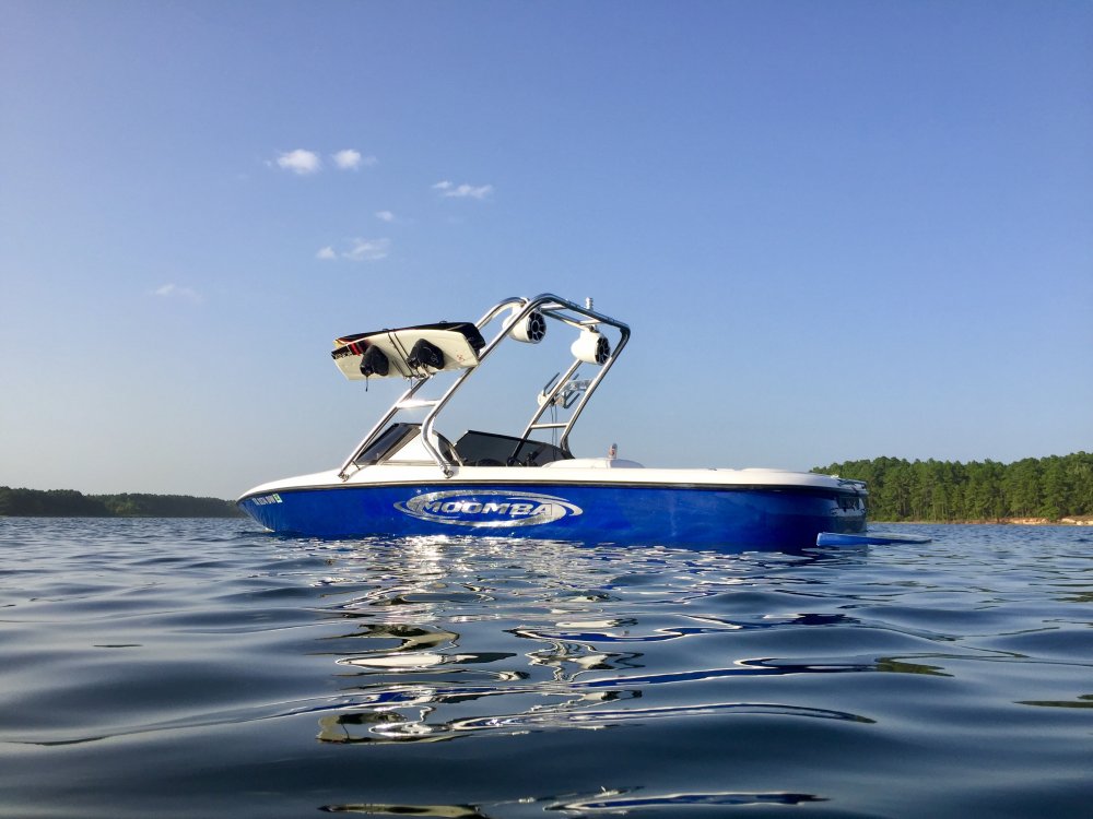 Big Air Cuda tower - 1999 Moomba Outback LS - Polished Aluminum - Wakeboard tower (2)