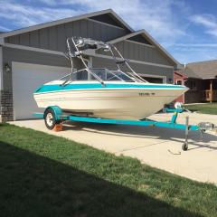 Big Air Fusion Tower - 1993 Bayliner Capri 185 - Stainless Steel - wakeboard tower (1)
