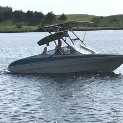 Big Air Fusion Tower - 1993 Bayliner Capri 185 - Stainless Steel - wakeboard tower (3)