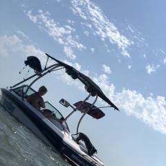 Big Air H2O Tower and Super Shadow Bimini-1997 Malibu Response LX - Stainless Steel-wakeboard tower (2)