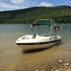 Big Air H2O Tower - 1996 Rinker 182 - Stainless Steel - wakeboard tower (1)