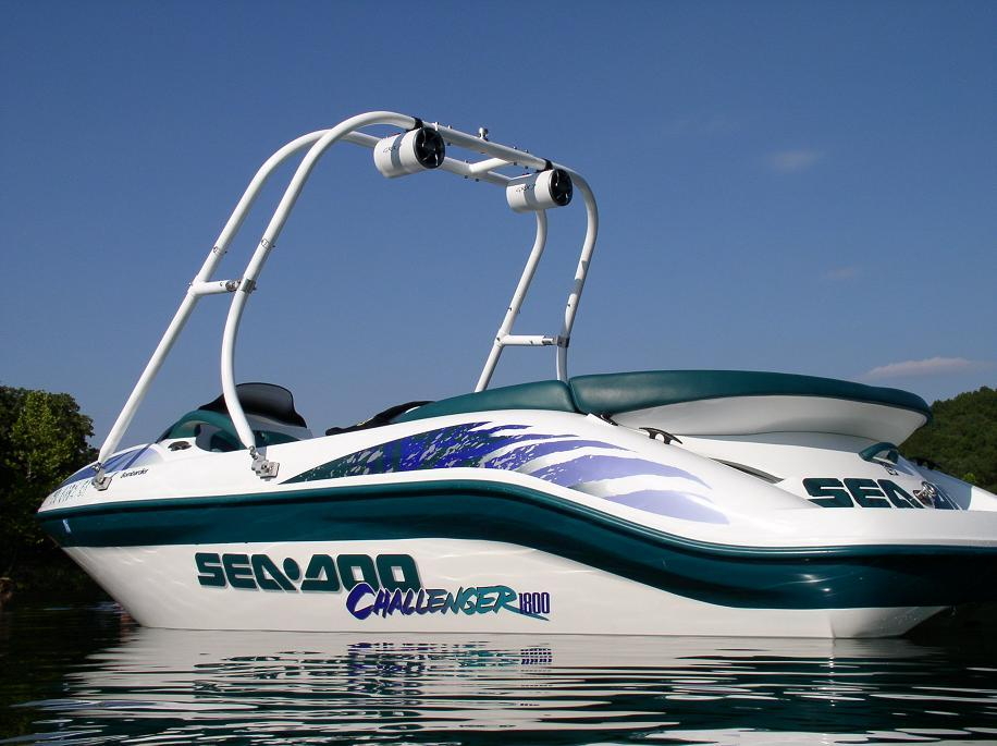 Big Air H2O Tower - SeaDoo- Challenger 1800 - white - stainless steel - wakeboard tower