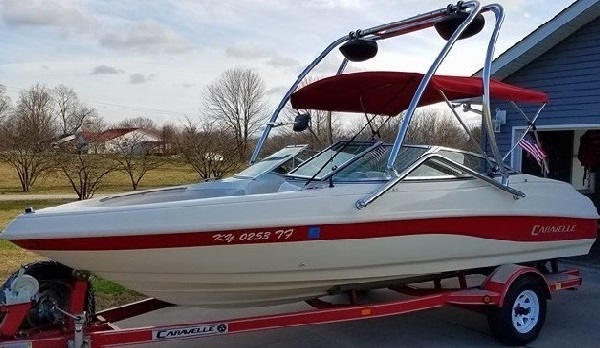 Big Air Haus tower - 1998 Caravelle 188 - Polished Aluminum - wakeboard tower (3)