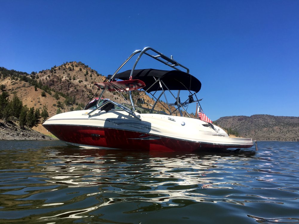 Big Air Haus Tower - 2005 SeaRay 220 Sundeck - Polished Anodized Aluminum - Wakeboard tower