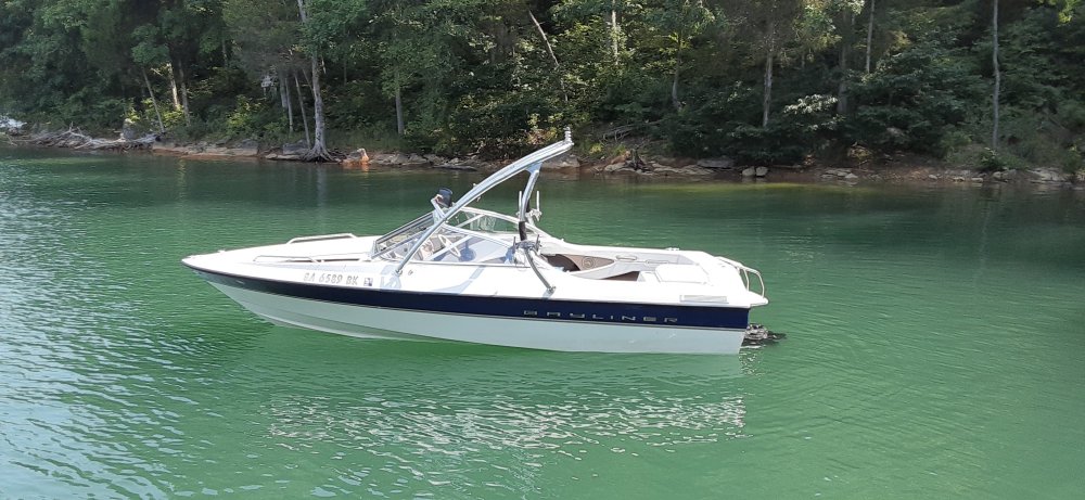 Big Air Ice Tower - 2003 Bayliner 1950 - polished aluminum - wakeboard tower (1)