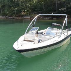 Big Air Ice Tower - 2003 Bayliner 1950 - polished aluminum - wakeboard tower (2)