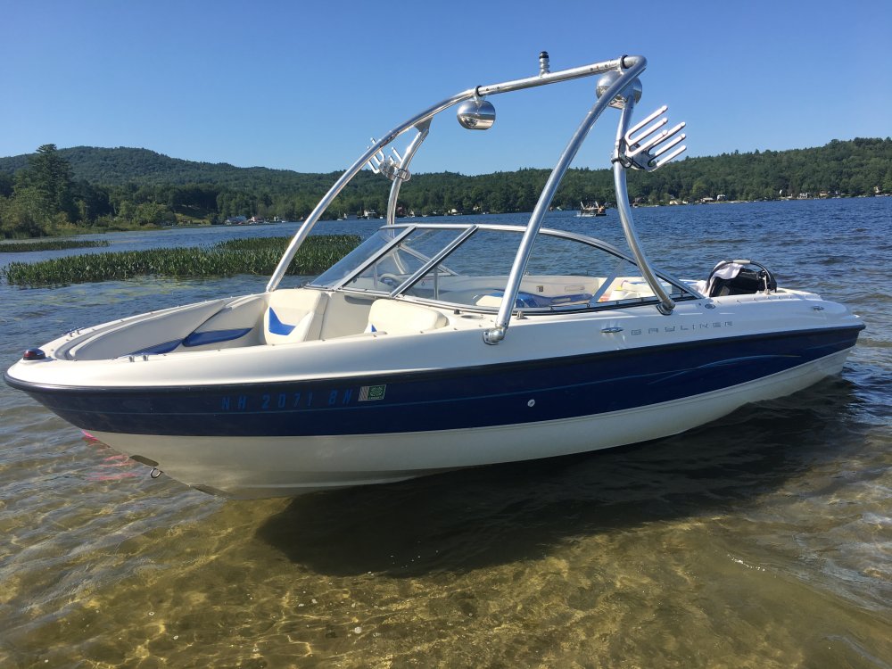 Big Air Ice tower - 2006 Bayliner 185 - Polished Aluminum - wakeboard tower