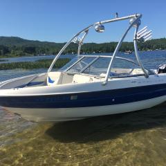 Big Air Ice tower - 2006 Bayliner 185 - Polished Aluminum - wakeboard tower