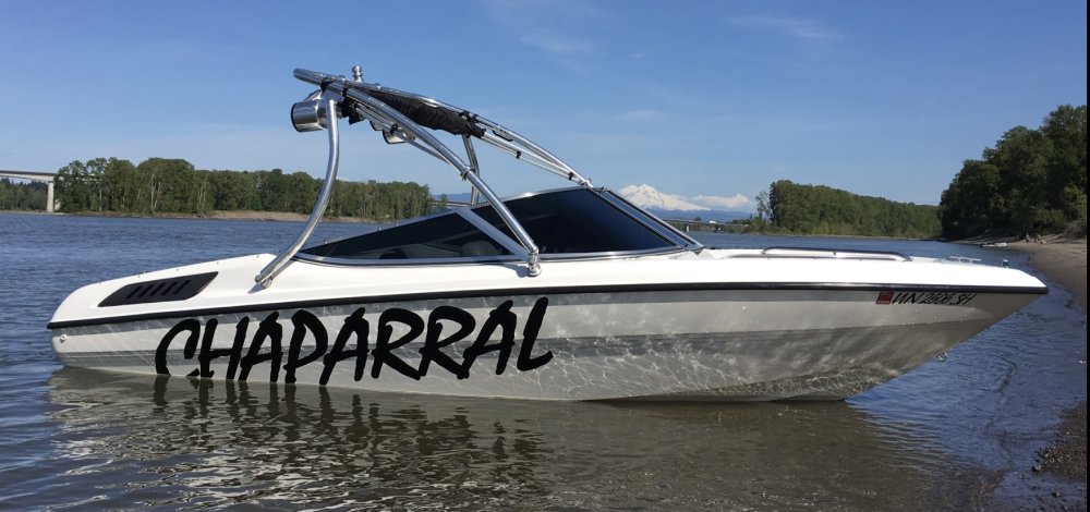 Big Air Ice tower - 1994 Chaparral 190 - Polished Aluminum -wakeboard tower