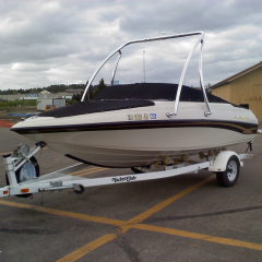 Big Air Ice Tower - Crownline - yacht club - polished - aluminium - wakeboard tower