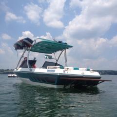 Big Air Ice tower - 1988 Glasstream 182 - Polished Aluminum - Wakeboard tower (2)