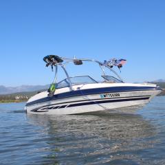 Big Air Ice Tower - 2010 Glastron GT205 - Polished Aluminum - Wakeboard tower