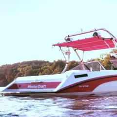 Big Air Ice Tower - Mastercraft - Tri Star - red - polished - aluminium -wakeboard tower