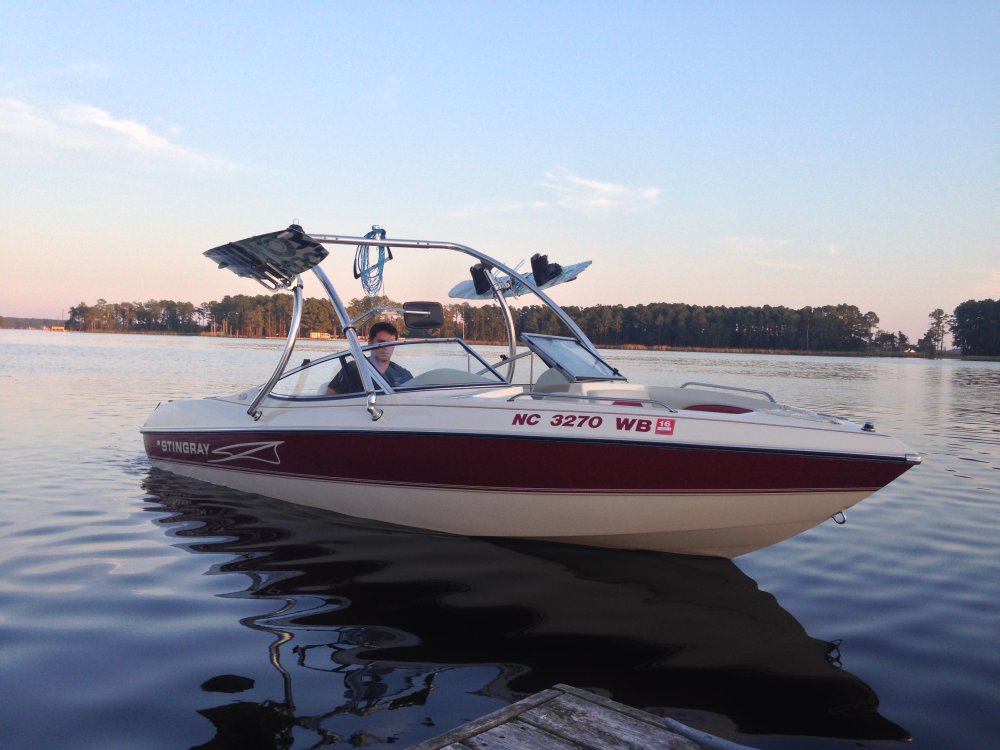 Big Air Ice tower - 1997 Stingray - 200LX - Polished Aluminum - Hydro Rack - Wakeboard Tower
