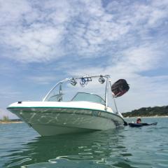Big Air Storm Tower - 1996 SeaRay 175 - Polished Aluminum - Wakeboard tower