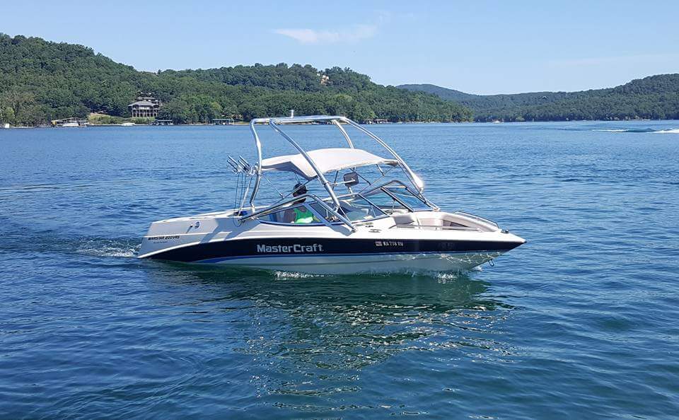 Big Air Vapor-1995 Mastercraft Maristar 200 VRS-Polished Aluminum-wakeboard tower (1)