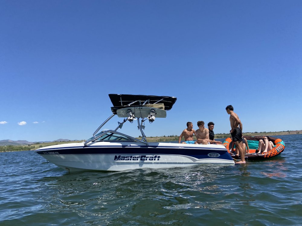 Big Air Vapor tower and Super Shadow Bimini - 2000 Mastercraft ProStar 195