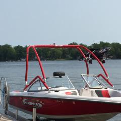 Big Air Vapor tower - 2005 Moomba Outback - Aluminum - Wakeboard tower (1)