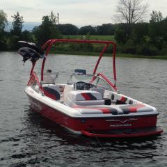 Big Air Vapor tower - 2005 Moomba Outback - Aluminum - Wakeboard tower (2)