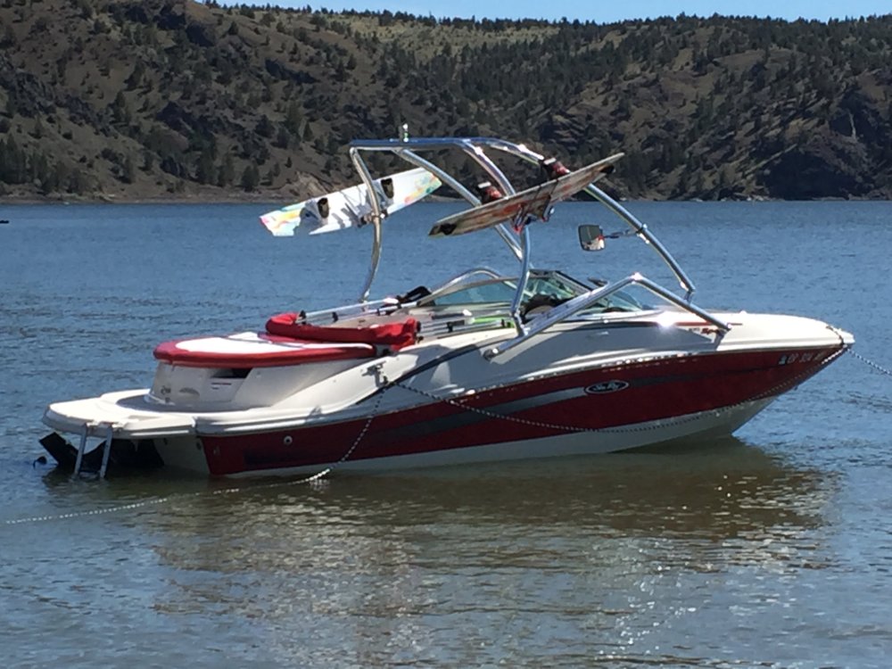 Big Air Vapor Tower - 2007 SeaRay 185 Sport - Polished Aluminum - Wakeboard tower (1)