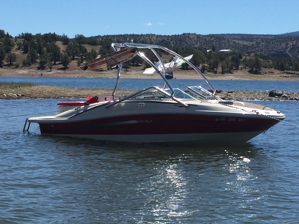 Big Air Vapor Tower - 2007 SeaRay 185 Sport - Polished Aluminum - Wakeboard tower (2)