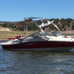 Big Air Vapor Tower - 2007 SeaRay 185 Sport - Polished Aluminum - Wakeboard tower (3)
