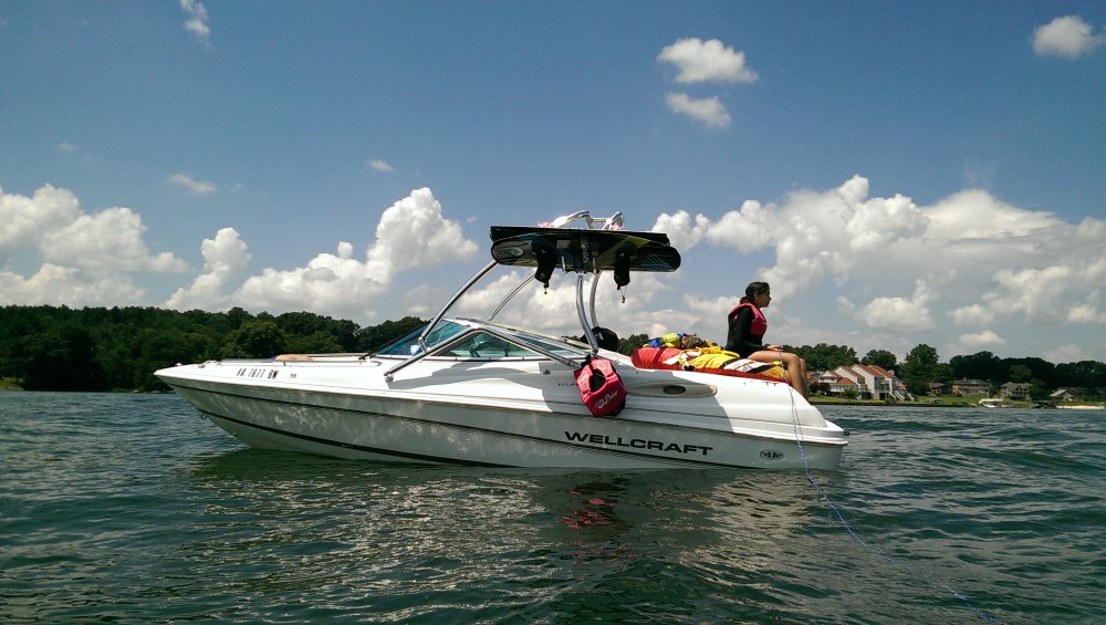 Big Air Vapor Tower - 1998 Wellcraft Eclipse 2000SS - Polished Aluminum - Wakeboard tower (1)
