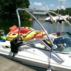 Big Air Vapor Tower - 1998 Wellcraft Eclipse 2000SS - Polished Aluminum - Wakeboard tower (2)