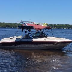 Big Air Wave tower - 1994 Chaparral 1930 SST - Polished Aluminum - wakeboard tower (1)