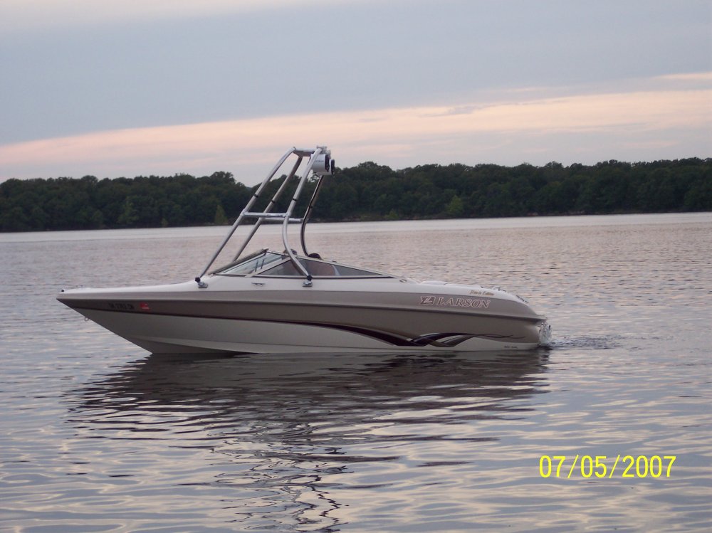 Big Air H2O Tower -  Larson - Stainless Steel - Brushed Finsih - wakeboard tower