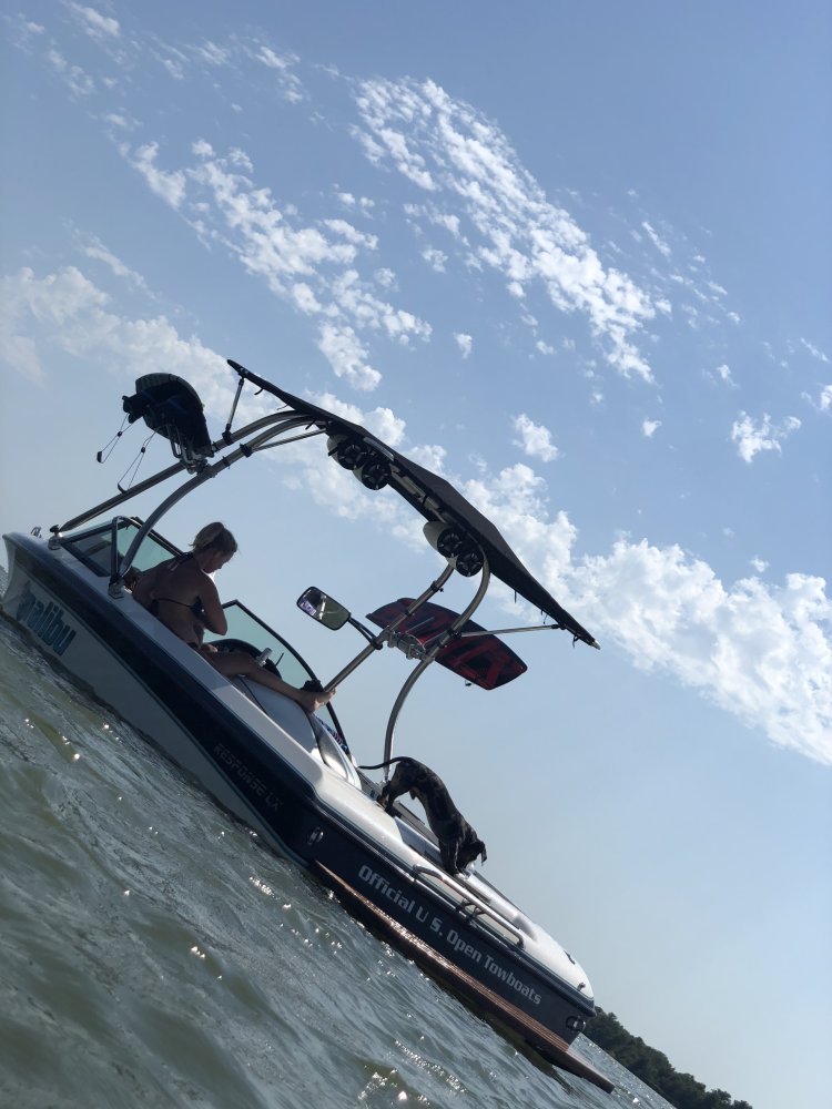 Big Air H2O Tower and Super Shadow Bimini-1997 Malibu Response LX - Stainless Steel-wakeboard tower (2)