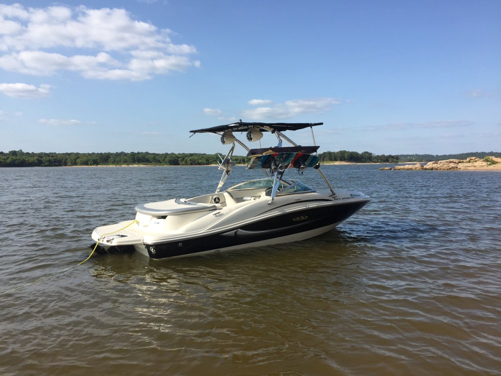 Big Air Storm tower - 2008 Sea Ray 185 Sport - Polished Aluminum - wakeboard tower (1)