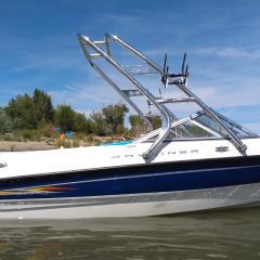 2005 Bayliner 185 with a Big Air Cuda wakeboard tower