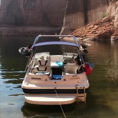 2005 Bayliner 219 SD with a Big Air Cuda wakeboard tower