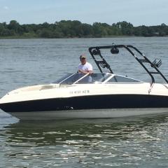 Big Air Cuda Tower - 1998 Bryant 230 - Black Aluminum - wakebaord tower (2)