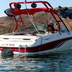 Big Air Cuda tower - 2001 Chaparral 196 SSI - Custom Powder Coat - Aluminum tower (2)