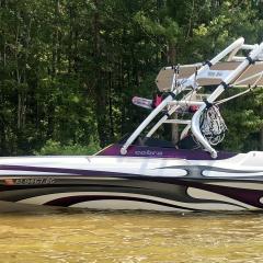 Big Air Cuda tower - 2004 Cobra Performance Boat 21' Diamondback - Anodized Aluminum - wakeboard tower (3)