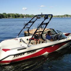 Big Air Cuda Tower - 2001 Correct Craft - Ski Nautique Super Sport 21 - Black Aluminum - Wakeboard Tower (2)