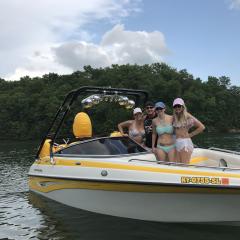 Big Air Cuda tower - 2002 Crownline 210 - Black Aluminum- Wakeboard tower (3)