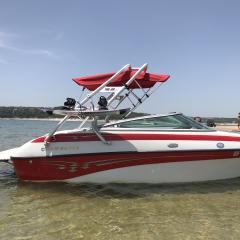 Big Air Cuda tower - 2004 Crownline 192 - Polished Aluminim - Wakeboard tower (1)