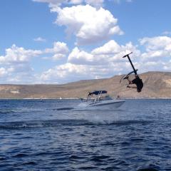Big Air Cuda tower - 2006 Crownline 230LS - Polished Aluminum - Wakeboard tower