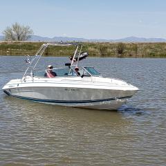 Big Air Cuda tower - 1994 Formula 252 - Polished Aluminim - wakeboard tower