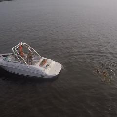 Big Air Cuda Tower - 2006 Four Winns 240 Horizon - Polished ALuminum- wakeboard tower (1)