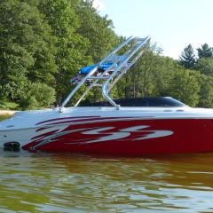 Big Air Cuda Tower - Four Winns - polished - aluminium - wakeboard tower
