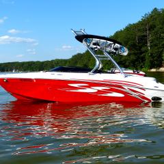 Big Air Cuda Tower - Four Winns - wakeboard rack - polished - aluminium - wakeboard tower