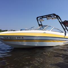Big Air Cuda Tower-2007 Glastron 205GT-Black Aluminum-Wakeboard tower (1)