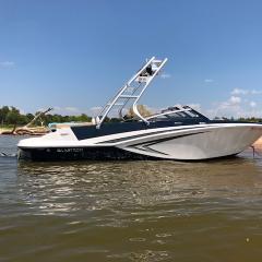 Big Air Cuda tower - 2017 Glastron GTSF 205 - Polished Aluminum - wakeboard tower (1)