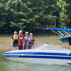 Big Air Cuda tower and Super Shadow Bimini-2011 Glastron GT205