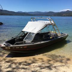 Big Air Cuda Tower - Jetcraft boat - Polished Aluminum - wakeboard tower (1)